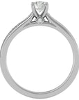Inel de Logodnă Notre-Dame din Aur 14k cu Diamante Naturale de 0.74 ct din 14k Aur Alb - Castelo.ro
