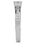 Inel Pavé cu Diamant Natural Tăietură Princess de 1.10 ct din Platina - Castelo.ro