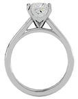 Inel de Logodnă Pavé din Aur 14k cu Diamante Create în Laborator Tăietură Princess de 1.95 ct din 14k Aur Alb - Castelo.ro
