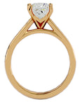 Inel de Logodnă Pavé din Aur 14k cu Diamante Create în Laborator Tăietură Princess de 1.95 ct din 14k Aur Galben - Castelo.ro