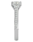 Inel de Logodnă Pavé cu Diamante Naturale Tăietură Princess de 1.95 ct din Platina - Castelo.ro
