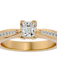 Inel de Logodnă Hamptons din Aur 14k cu Diamante Create în Laborator Tăietură Princess de 0.84 ct din 14k Aur Galben - Castelo.ro