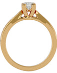 Inel de Logodnă Hamptons cu Moissanite Tăietură Princess de 0.84 ct din 18k Aur Galben - Castelo.ro