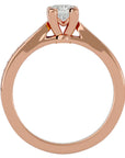 Inel de Logodnă Hamptons cu Moissanite Tăietură Princess de 0.84 ct din 18k Aur Roz - Castelo.ro