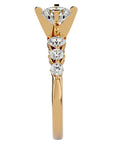 Inel de Logodnă Pavé din Aur 14k cu Diamante Naturale Brilliant de 1.44 ct din 14k Aur Galben - Castelo.ro