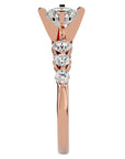 Inel de Logodnă Pavé din Aur 14k cu Diamante Naturale Brilliant de 1.44 ct din 14k Aur Roz - Castelo.ro