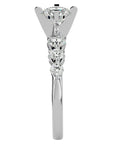 Inel de Logodnă Pavé din Aur 14k cu Diamante Naturale Brilliant de 1.44 ct din 14k Aur Alb - Castelo.ro