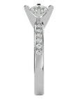 Inel de Logodnă Pavé din Aur 14k cu Diamante Naturale Brilliant de 0.79 ct din 14k Aur Alb - Castelo.ro