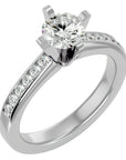 Inel de Logodnă Pavé cu Diamante Create în Laborator Brilliant de 0.79 ct din Platina - Castelo.ro