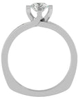 Inel Soft Pavé cu Diamante Naturale Brilliant de 0.67 ct din Platina - Castelo.ro