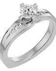 Inel Soft Pavé cu Diamante Naturale Brilliant de 0.67 ct din Platina - Castelo.ro
