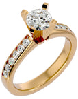 Inel de Logodnă Pavé din Aur 14k cu Diamante Create în Laborator Brilliant de 1.58 ct din 14k Aur Galben - Castelo.ro