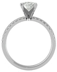 Inel de Logodnă cu Diamante Create în Laborator Solitaire Etern Pavé de 0.50 ct din Platina - Castelo.ro