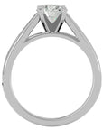 Inel de Logodnă din Aur 14k cu Diamante Naturale Solitaire Etern Pavé de 1.41 ct din 14k Aur Alb - Castelo.ro