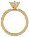 Inel de Logodnă din Aur 14k cu Diamante Naturale Solitaire Etern Pavé de 1.26 ct din 14k Aur Galben - Castelo.ro