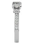 Inel de Logodnă din Aur 14k cu Diamante Naturale Solitaire Etern Pavé de 1.10 ct din 14k Aur Roz - Castelo.ro