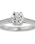Inel de Logodnă cu Diamante Create în Laborator Solitaire Etern Pavé de 1.14 ct din Platina - Castelo.ro