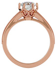 Inel de Logodnă din Aur 14k cu Diamante Naturale Solitaire Etern Pavé de 1.14 ct din 14k Aur Roz - Castelo.ro
