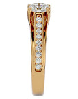Inel de Logodnă din Aur 14k cu Diamante Create în Laborator Solitaire Etern Pavé de 1.77 ct din 14k Aur Galben - Castelo.ro