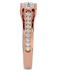 Inel de Logodnă din Aur 14k cu Diamante Naturale Solitaire Etern Pavé de 1.77 ct din 14k Aur Roz - Castelo.ro
