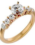 Inel de Logodnă din Aur 14k cu Diamante Naturale Solitaire Etern Pavé de 0.80 ct din 14k Aur Galben - Castelo.ro