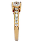 Inel de Logodnă din Aur 14k cu Diamante Naturale Solitaire Etern Pavé de 1.57 ct din 14k Aur Galben - Castelo.ro