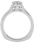Inel de Logodnă din Aur 14k cu Diamante Create în Laborator Solitaire Etern Pavé de 1.95 ct din 14k Aur Alb - Castelo.ro