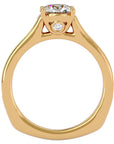 Inel de Logodnă din Aur 14k cu Diamante Create în Laborator Solitaire Etern Pavé de 1.95 ct din 14k Aur Galben - Castelo.ro