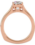 Inel de Logodnă cu Diamante Create în Laborator Solitaire Etern Pavé de 1.95 ct din 18k Aur Roz - Castelo.ro