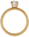 Inel de Logodnă din Aur 14k cu Diamante Naturale Solitaire Etern Pavé de 1.47 ct din 14k Aur Galben - Castelo.ro