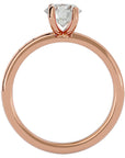 Inel de Logodnă cu Diamante Create în Laborator Solitaire Etern Pavé de 1.47 ct din 18k Aur Roz - Castelo.ro