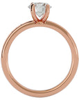 Inel de Logodnă cu Diamante Create în Laborator Solitaire Etern Pavé de 1.47 ct din 18k Aur Roz - Castelo.ro