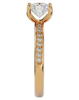 Inel de Logodnă din Aur 14k cu Diamante Naturale Solitaire Etern Pavé de 1.47 ct din 14k Aur Galben - Castelo.ro