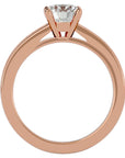 Inel de Logodnă din Aur 14k cu Diamante Naturale Solitaire Etern Pavé de 0.95 ct din 14k Aur Roz - Castelo.ro