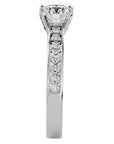 Inel de Logodnă din Aur 14k cu Diamante Create în Laborator Solitaire Etern Pavé de 0.95 ct din 14k Aur Alb - Castelo.ro