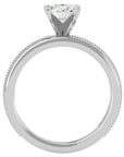 Inel de Logodnă din Aur 14k cu Diamante Create în Laborator Solitaire Etern Pavé de 0.97 ct din 14k Aur Alb - Castelo.ro
