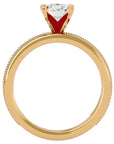 Inel de Logodnă din Aur 14k cu Diamante Create în Laborator Solitaire Etern Pavé de 0.97 ct din 14k Aur Galben - Castelo.ro