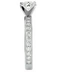 Inel de Logodnă cu Diamante Create în Laborator Solitaire Etern Pavé de 0.97 ct din Platina - Castelo.ro
