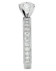 Inel de Logodnă cu Diamante Naturale Solitaire Etern Pavé de 0.96 ct din Platina - Castelo.ro