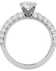 Inel de Logodnă din Aur 14k cu Diamante Create în Laborator Solitaire Etern Pavé de 2.53 ct din 14k Aur Alb - Castelo.ro
