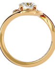 Inel de Logodnă Toscana Pavé din Aur 14k cu Diamante Naturale de 1.64 ct din 14k Aur Galben - Castelo.ro
