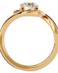 Inel de Logodnă Toscana Pavé din Aur 14k cu Diamante Naturale de 1.64 ct din 14k Aur Galben - Castelo.ro