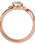 Inel de Logodnă Toscana Pavé din Aur 14k cu Diamante Naturale de 1.64 ct din 14k Aur Roz - Castelo.ro