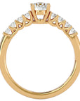 Inel De Logodnă Voile de Brume din Aur 14k cu Diamante Create în Laborator Pavé de 0.72 ct din 14k Aur Galben - Castelo.ro