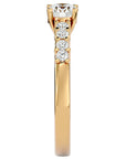 Inel De Logodnă Voile de Brume din Aur 14k cu Diamante Create în Laborator Pavé de 0.72 ct din 14k Aur Galben - Castelo.ro