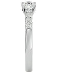 Inel De Logodnă Voile de Brume din Aur 14k cu Diamante Create în Laborator Pavé de 0.72 ct din 14k Aur Alb - Castelo.ro