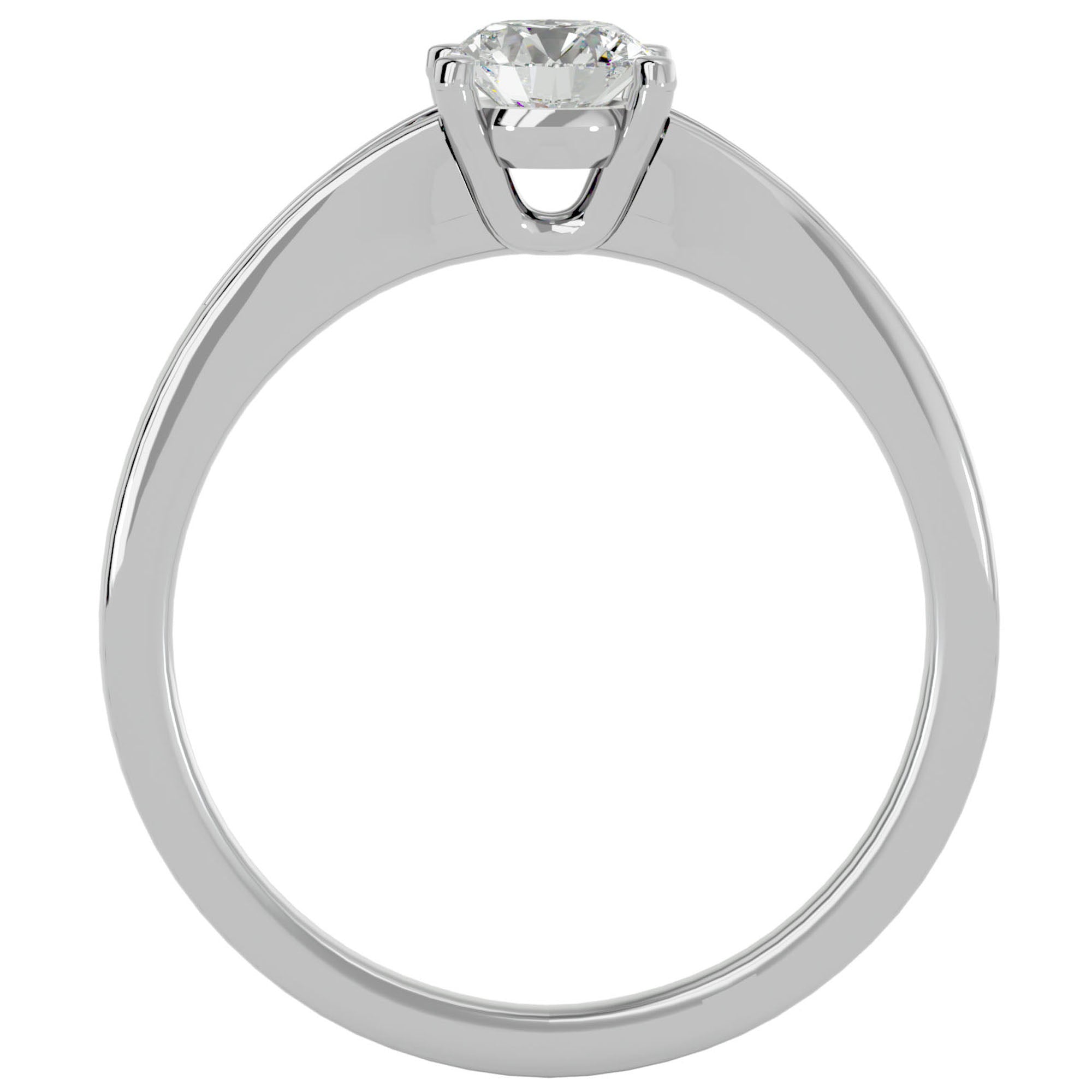 Inel De Logodnă Estee L'Arye cu Moissanite Pavé de 0.90 ct din Platina - Castelo.ro