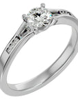 Inel De Logodnă Estee L'Arye cu Moissanite Pavé de 0.90 ct din Platina - Castelo.ro