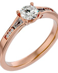 Inel De Logodnă Estee L'Arye cu Moissanite Pavé de 0.90 ct din 18k Aur Roz - Castelo.ro