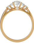 Inel De Logodnă Elysee din Aur 14k cu Moissanite Pavé De 0.69 ct din 14k Aur Galben - Castelo.ro